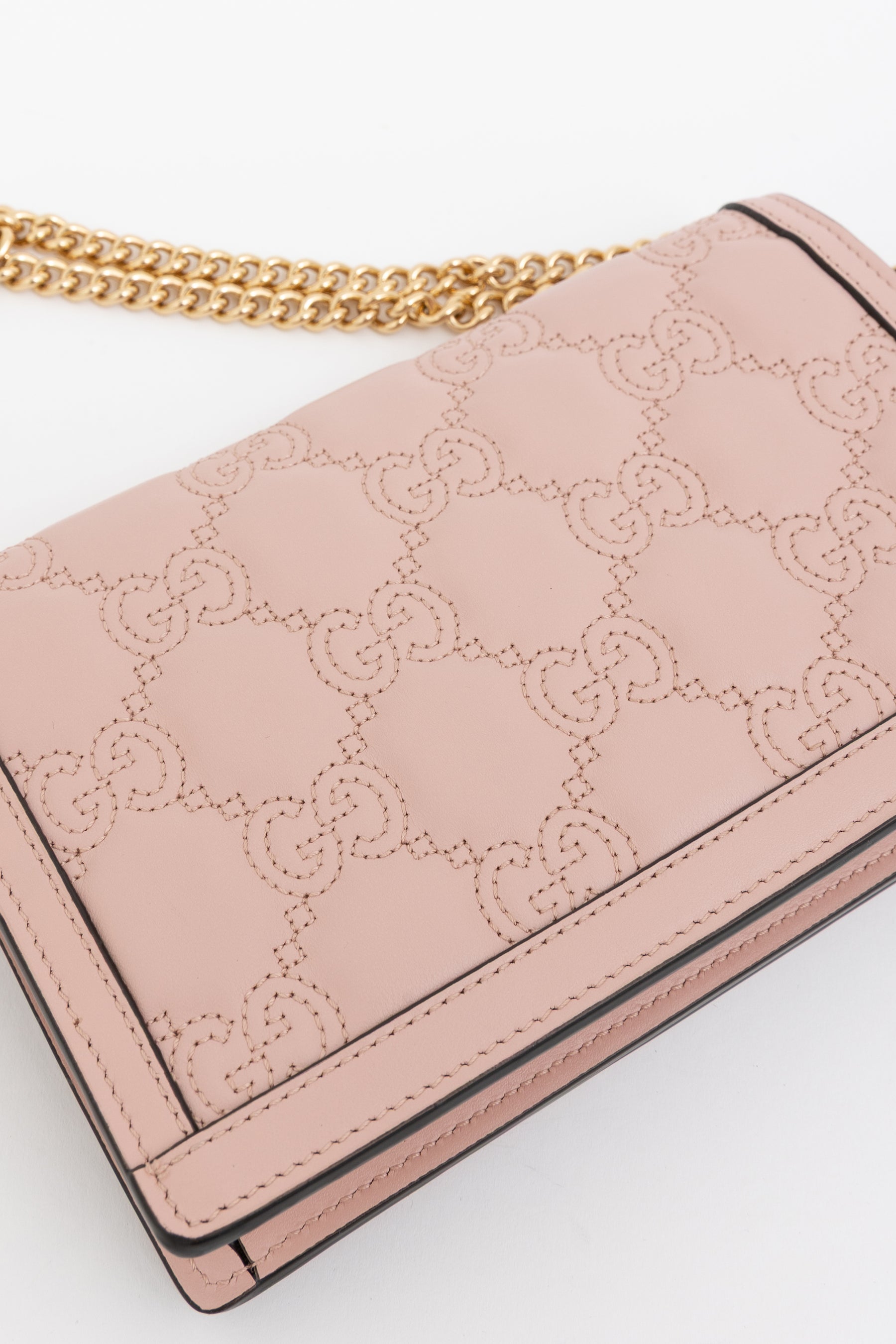 GG Matelassé Chain Wallet