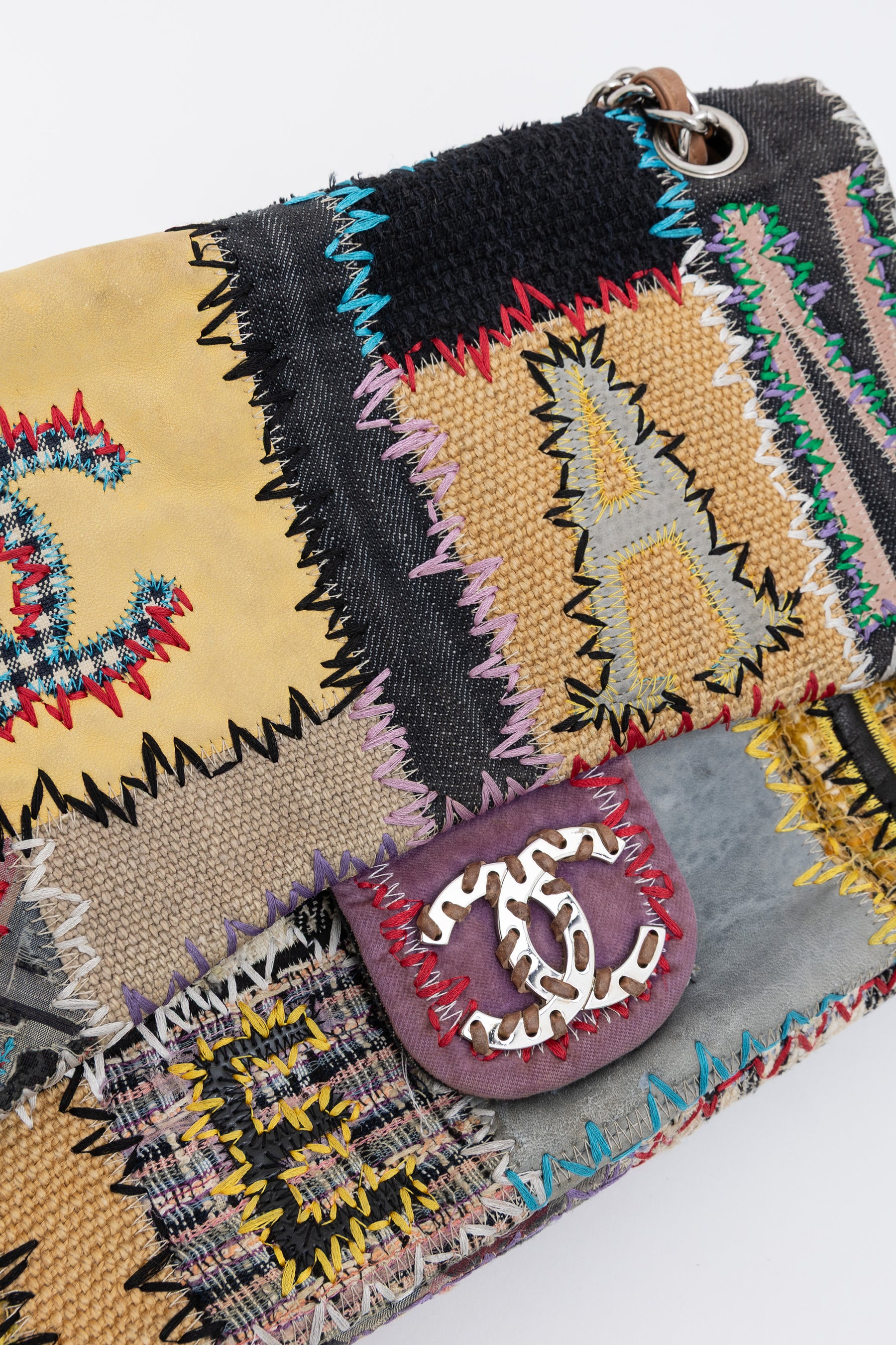 Patchwork Jumbo Classic Flap Bag