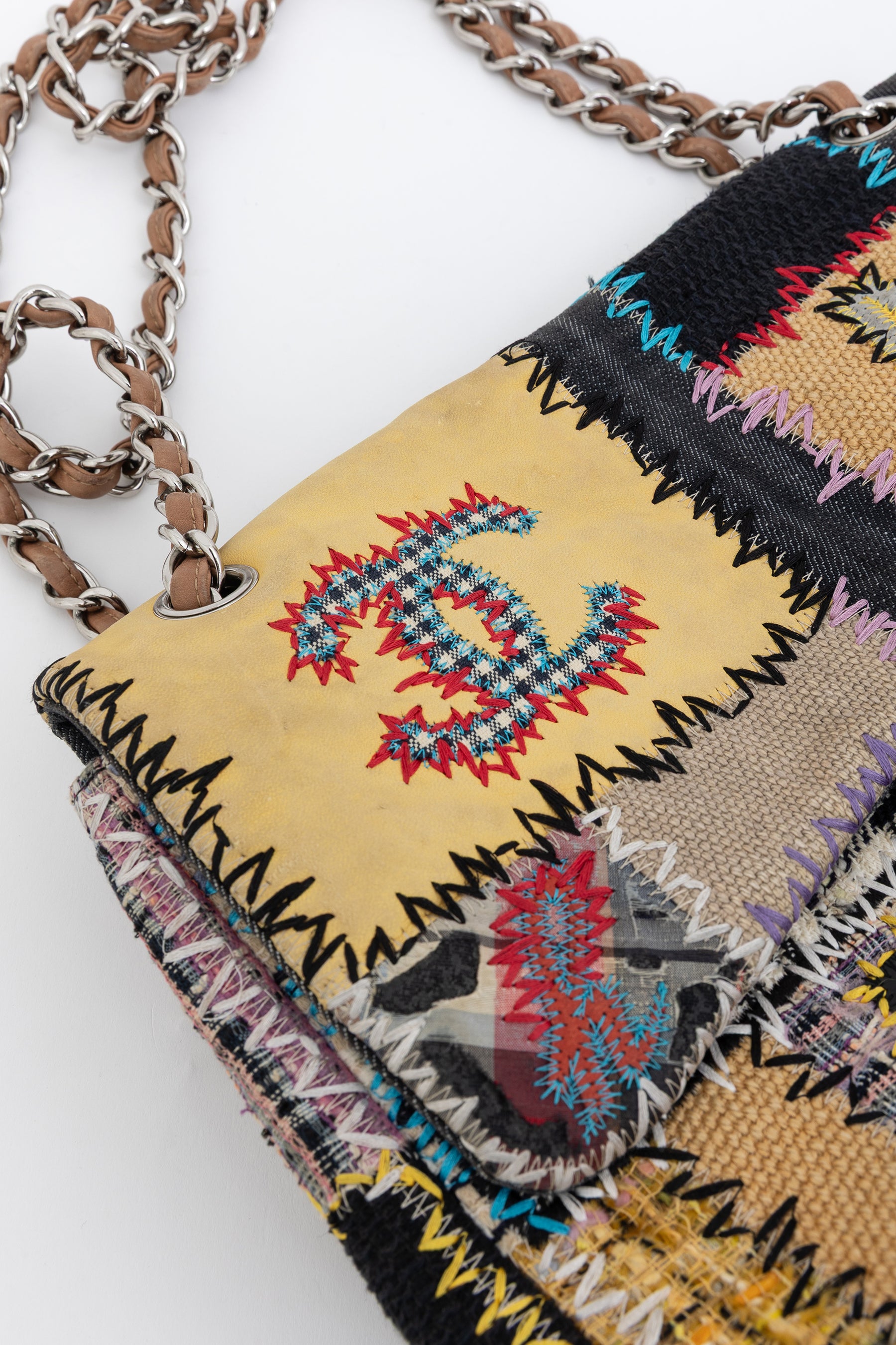 Patchwork Jumbo Classic Flap Bag
