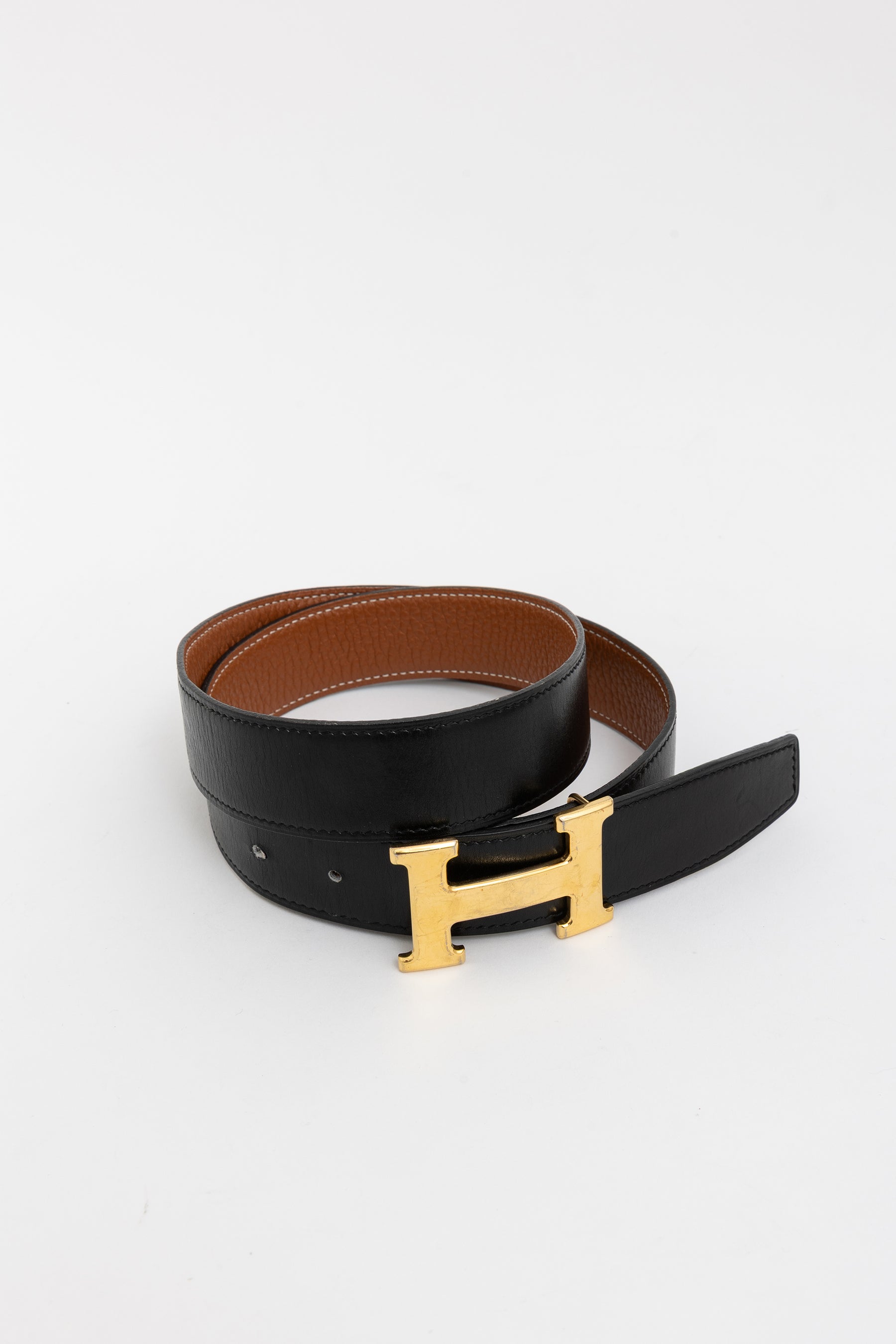H Belt Buckle & Reversible Belt