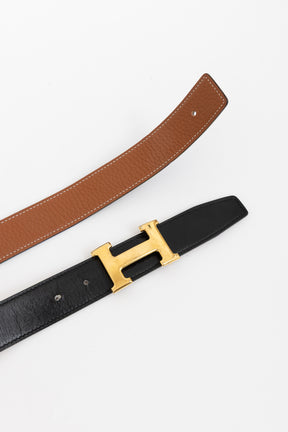H Belt Buckle & Reversible Belt