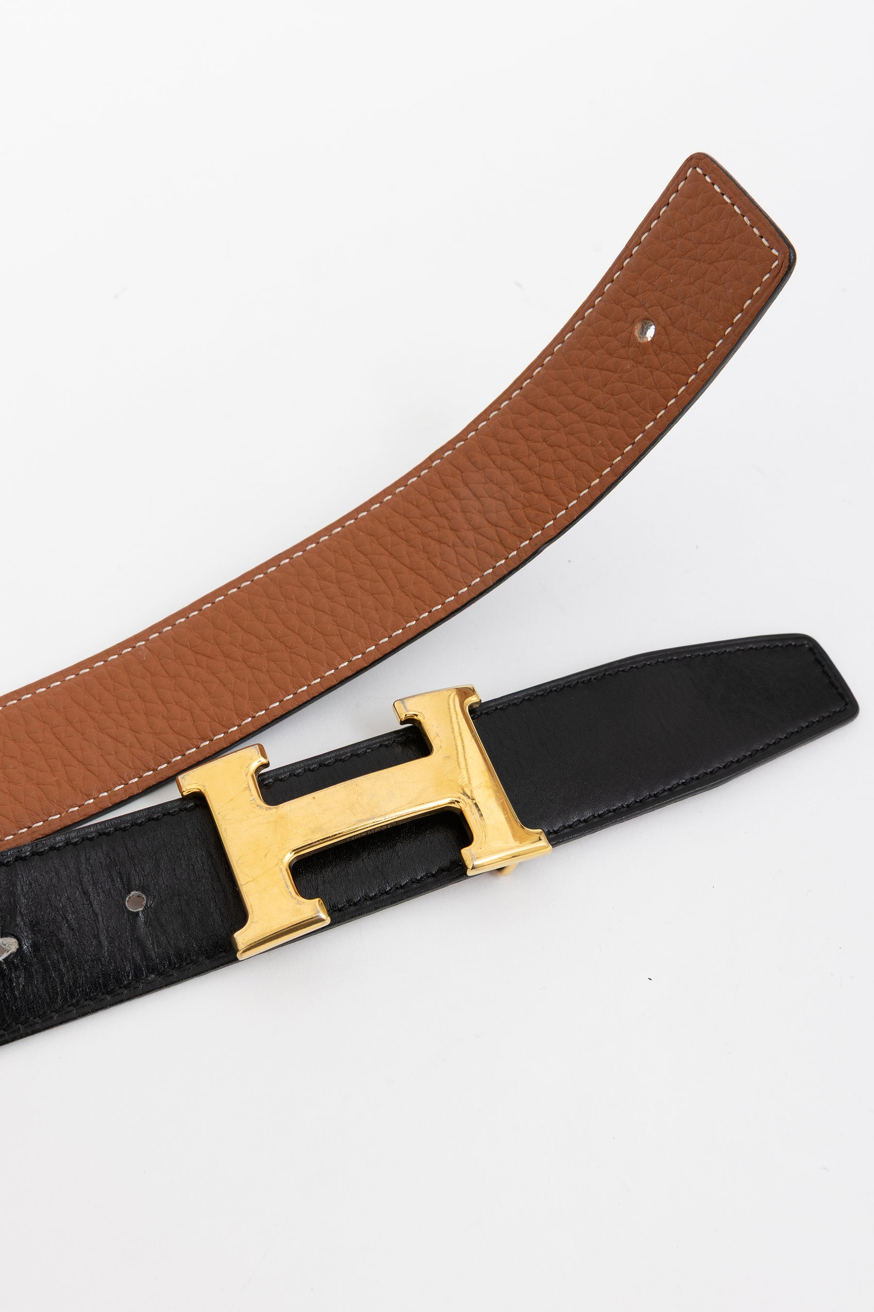 H Belt Buckle & Reversible Belt