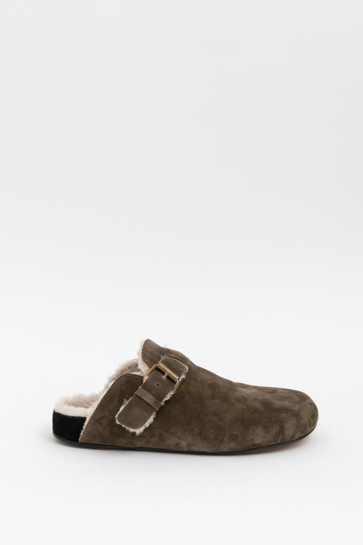 Mirvin Shearling Lined Suede Clogs