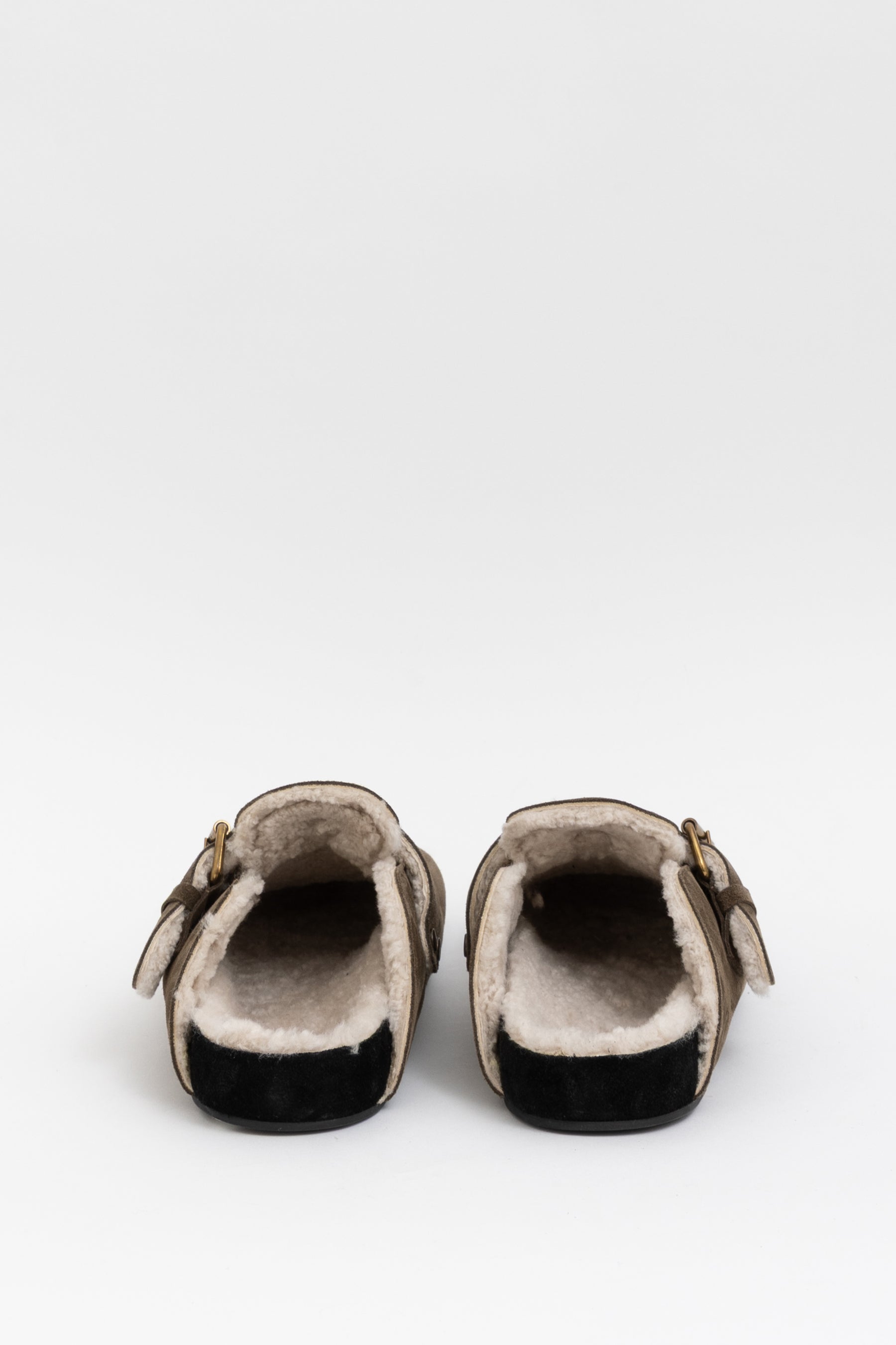 Mirvin Shearling Lined Suede Clogs