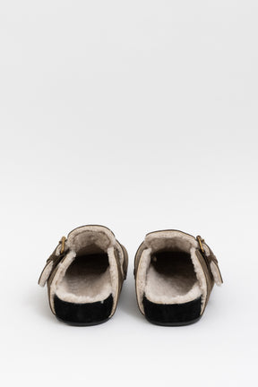 Mirvin Shearling Lined Suede Clogs