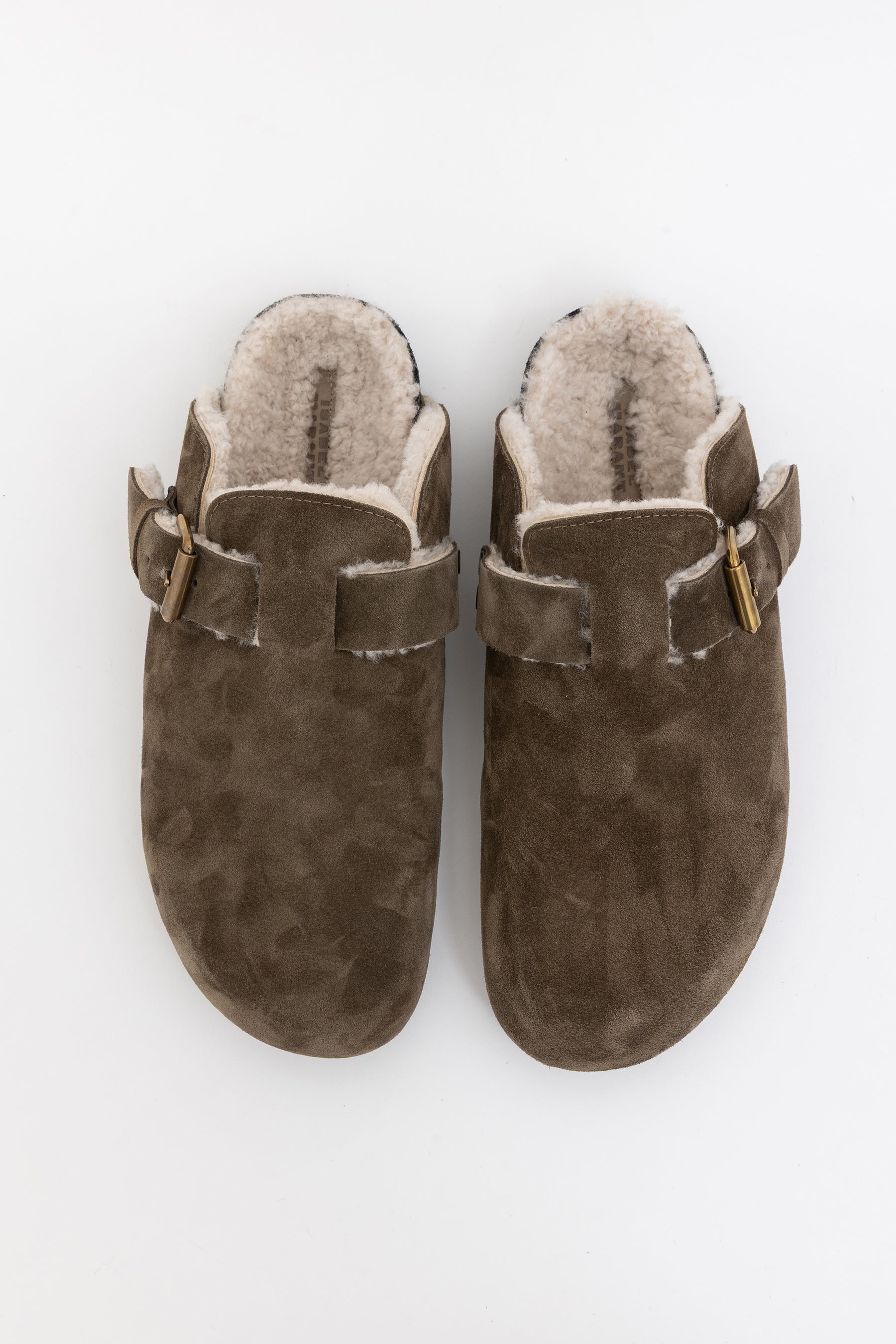 Mirvin Shearling Lined Suede Clogs