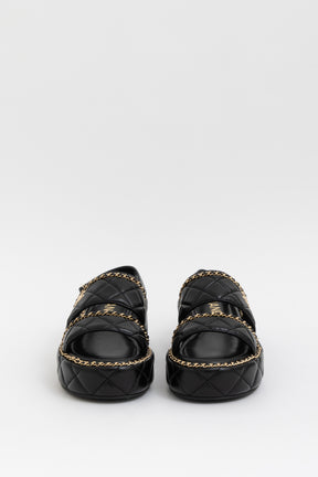 Coco Mark Matelasse Leather Sandals