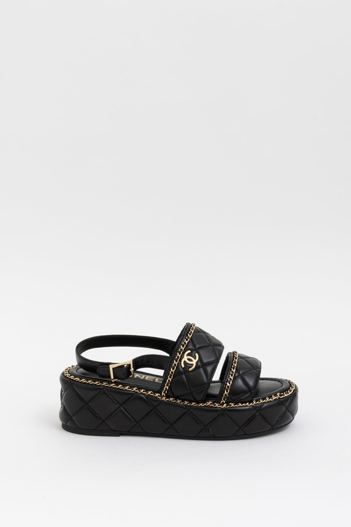 Coco Mark Matelasse Leather Sandals