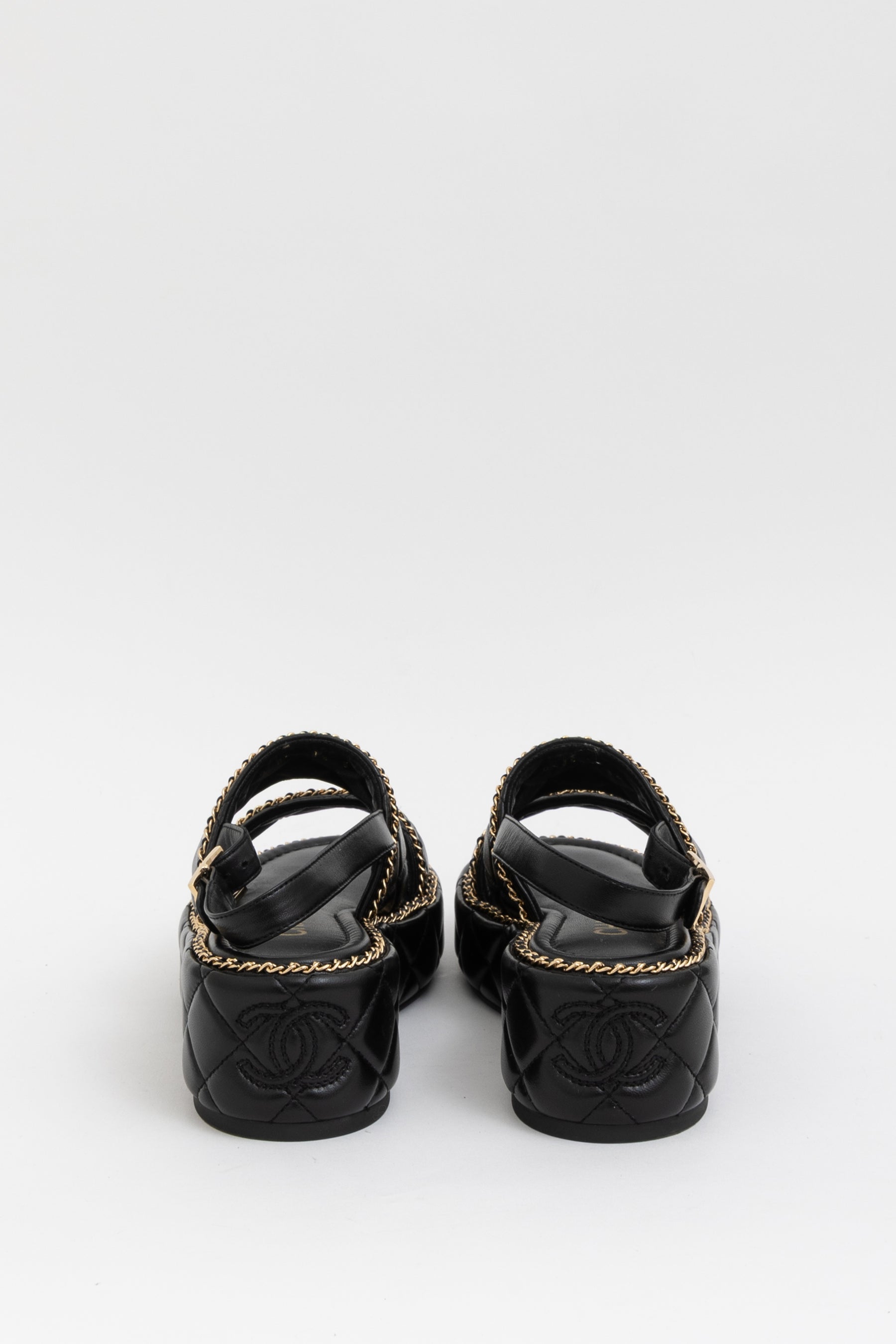 Coco Mark Matelasse Leather Sandals