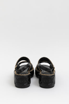 Coco Mark Matelasse Leather Sandals