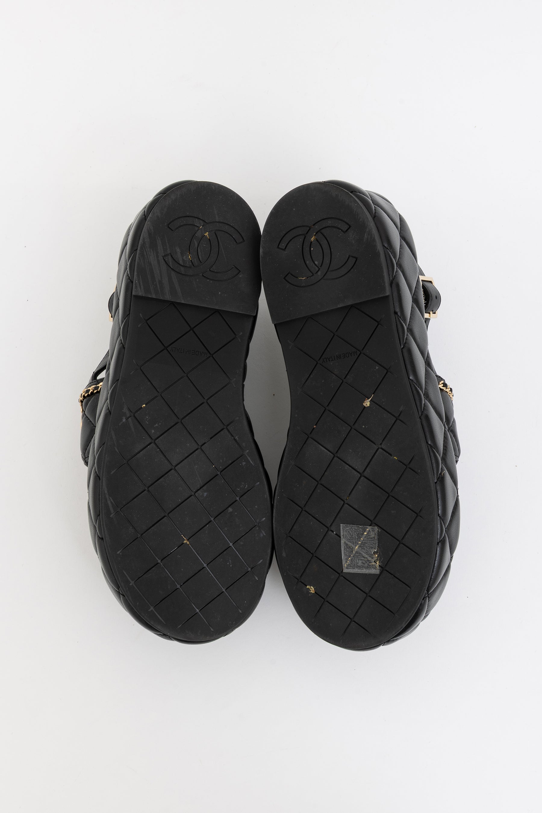 Coco Mark Matelasse Leather Sandals