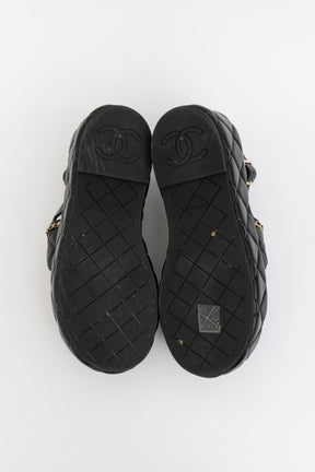 Coco Mark Matelasse Leather Sandals