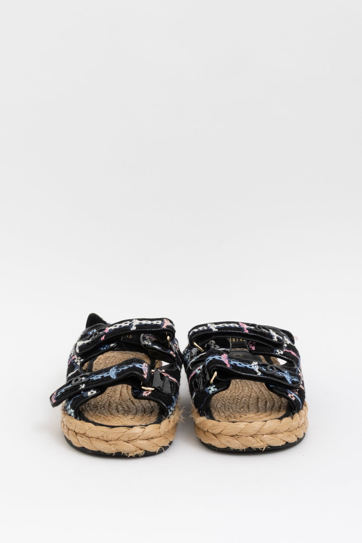Raffia and Tweed Dad Sandals