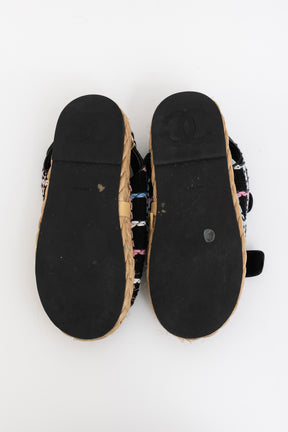 Raffia and Tweed Dad Sandals