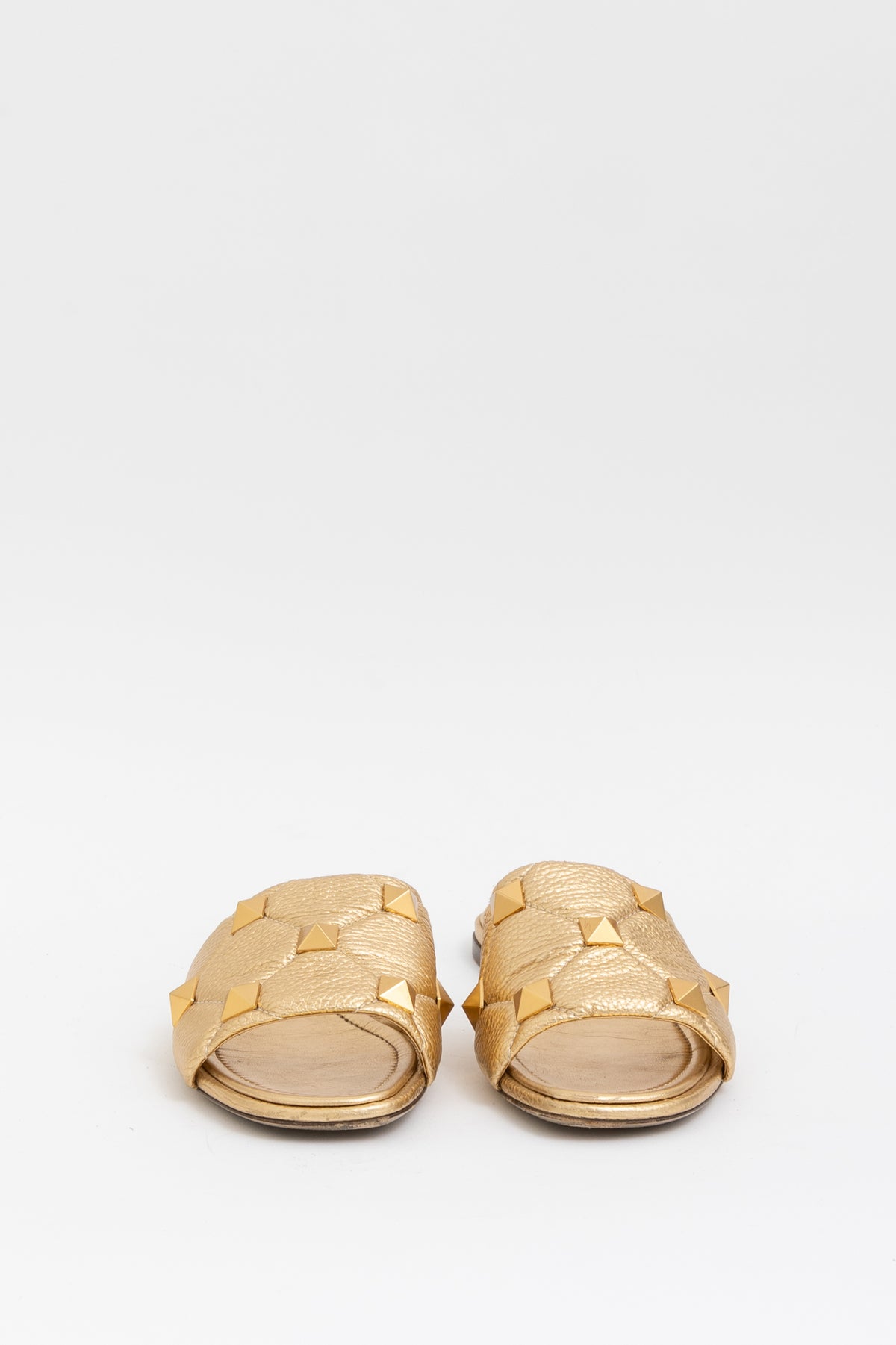 Roman Stud Flat Slides