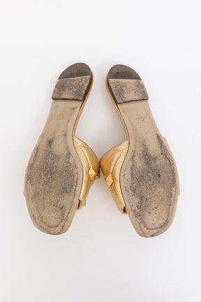 Roman Stud Flat Slides