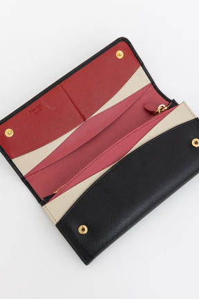 Saffiano Long Wallet