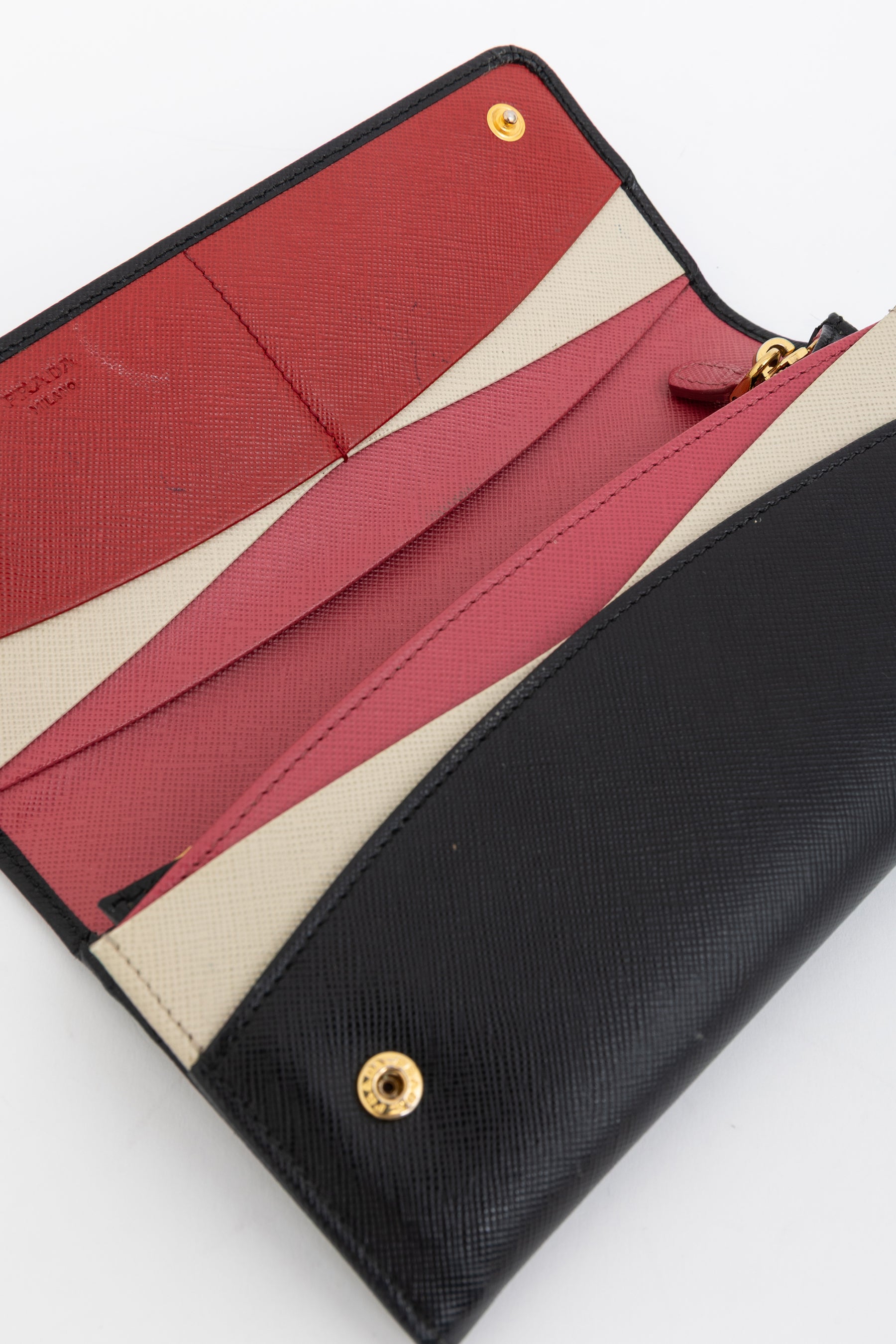 Saffiano Long Wallet