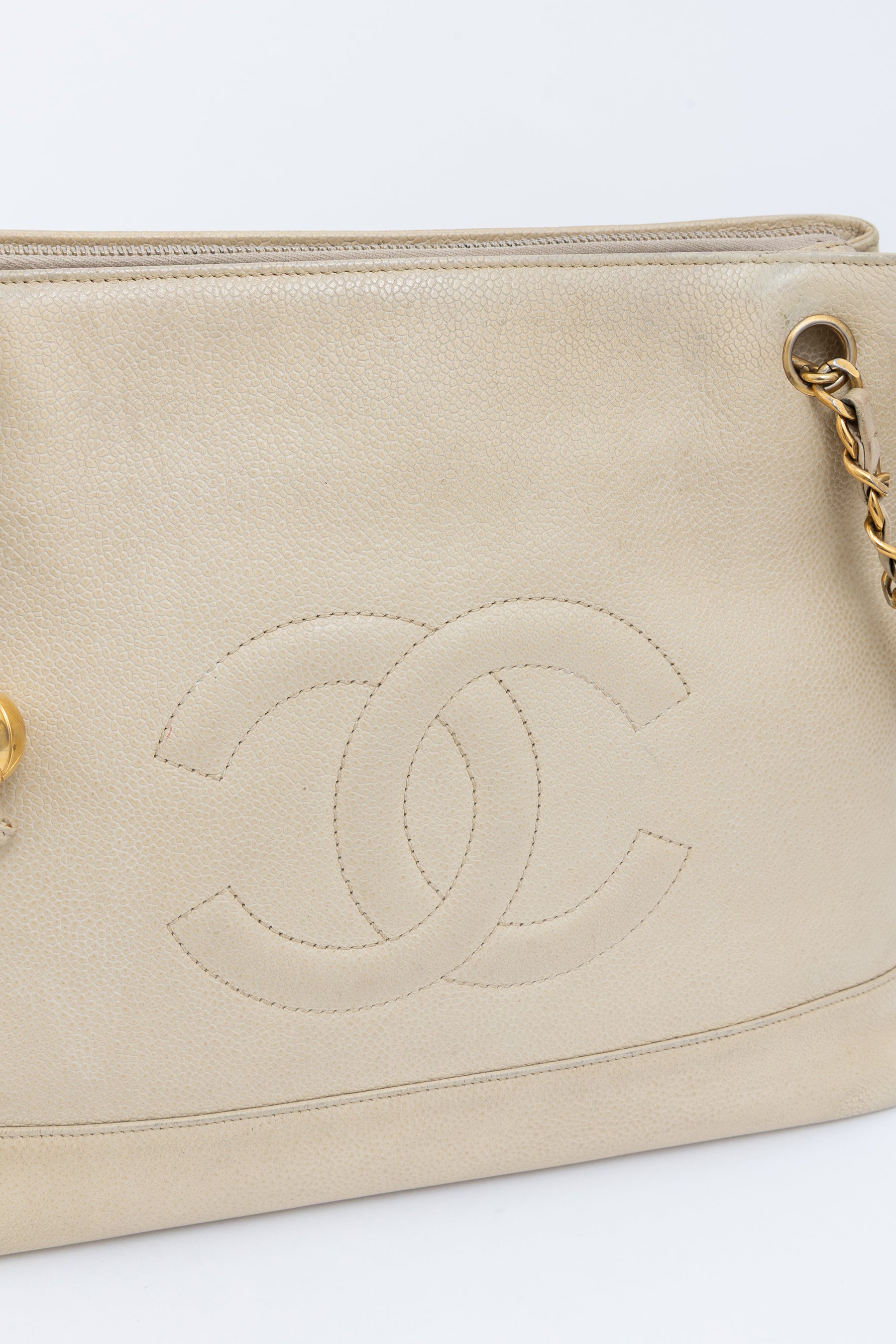 Vintage Coco Mark Chain Tote Bag