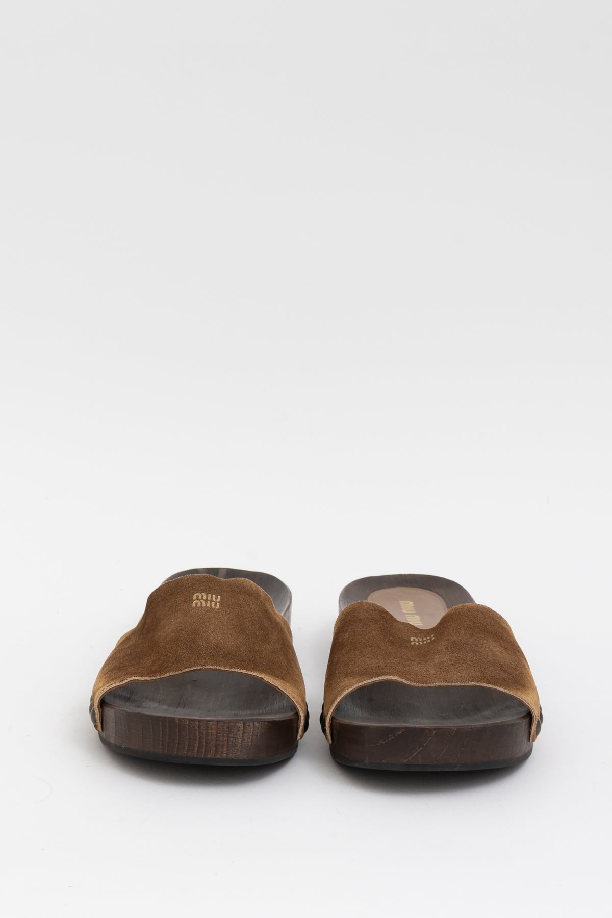 Faded-Suede Clogs