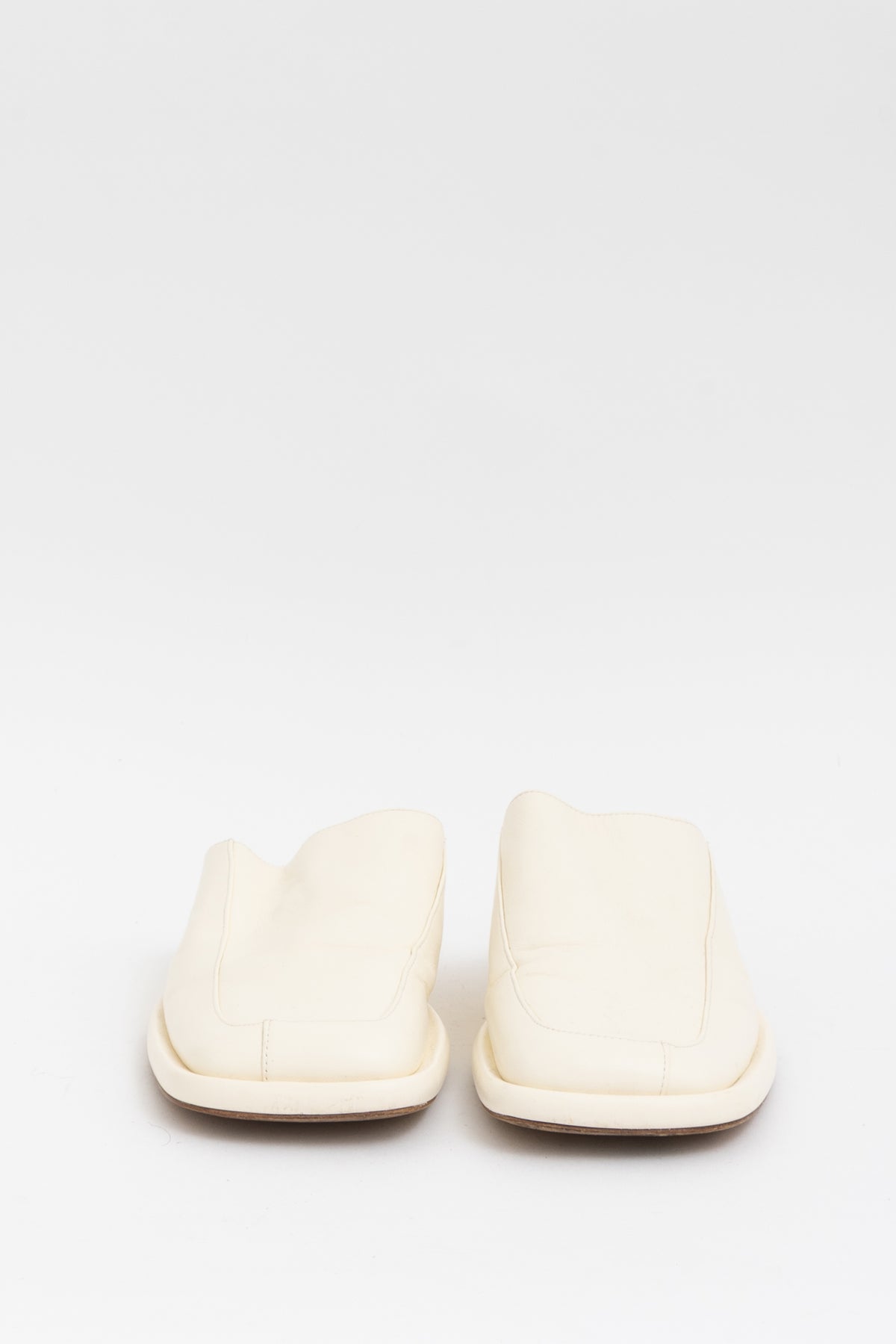 Square Toe Flat Mules