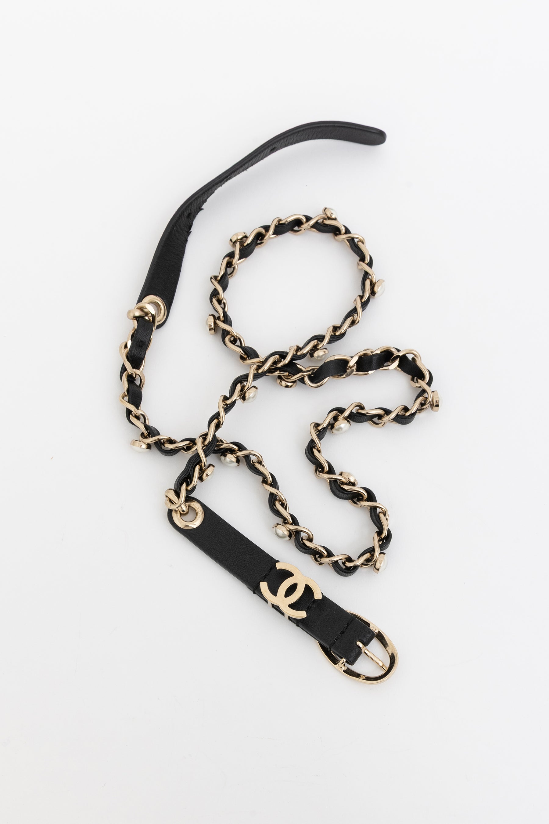 Pearl Chain Logo Belt