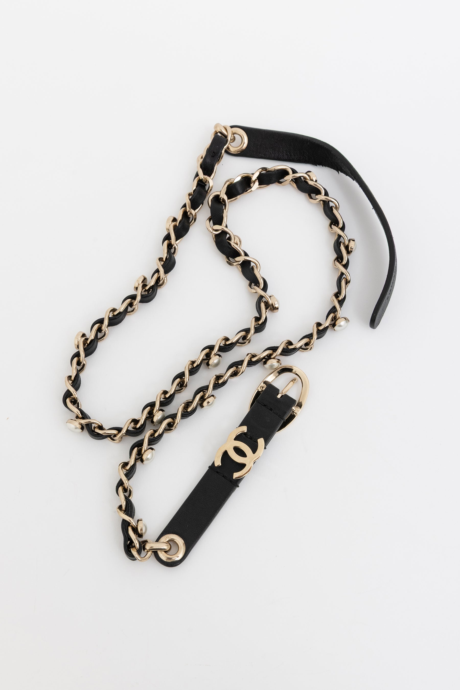 Pearl Chain Logo Belt