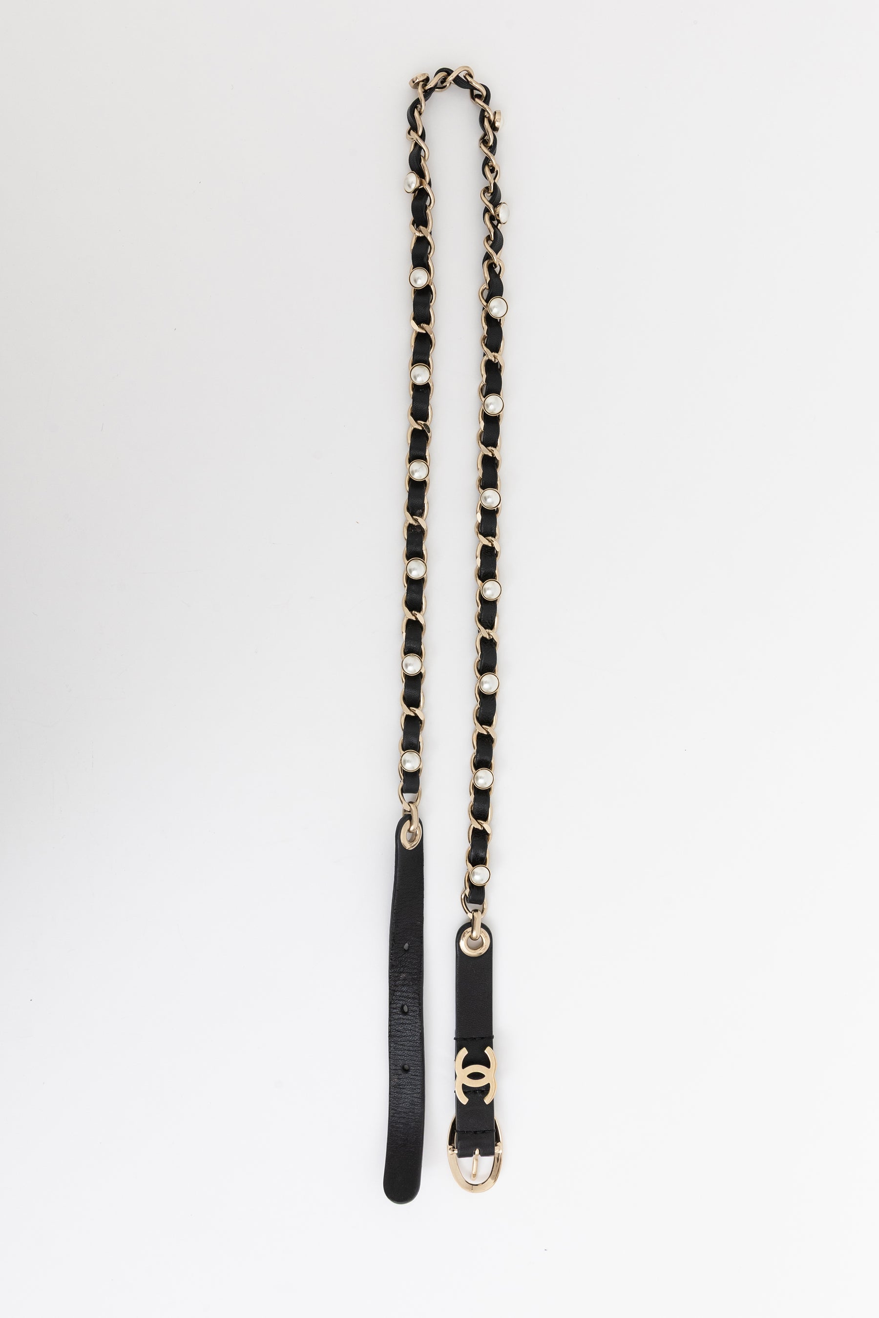 Pearl Chain Logo Belt