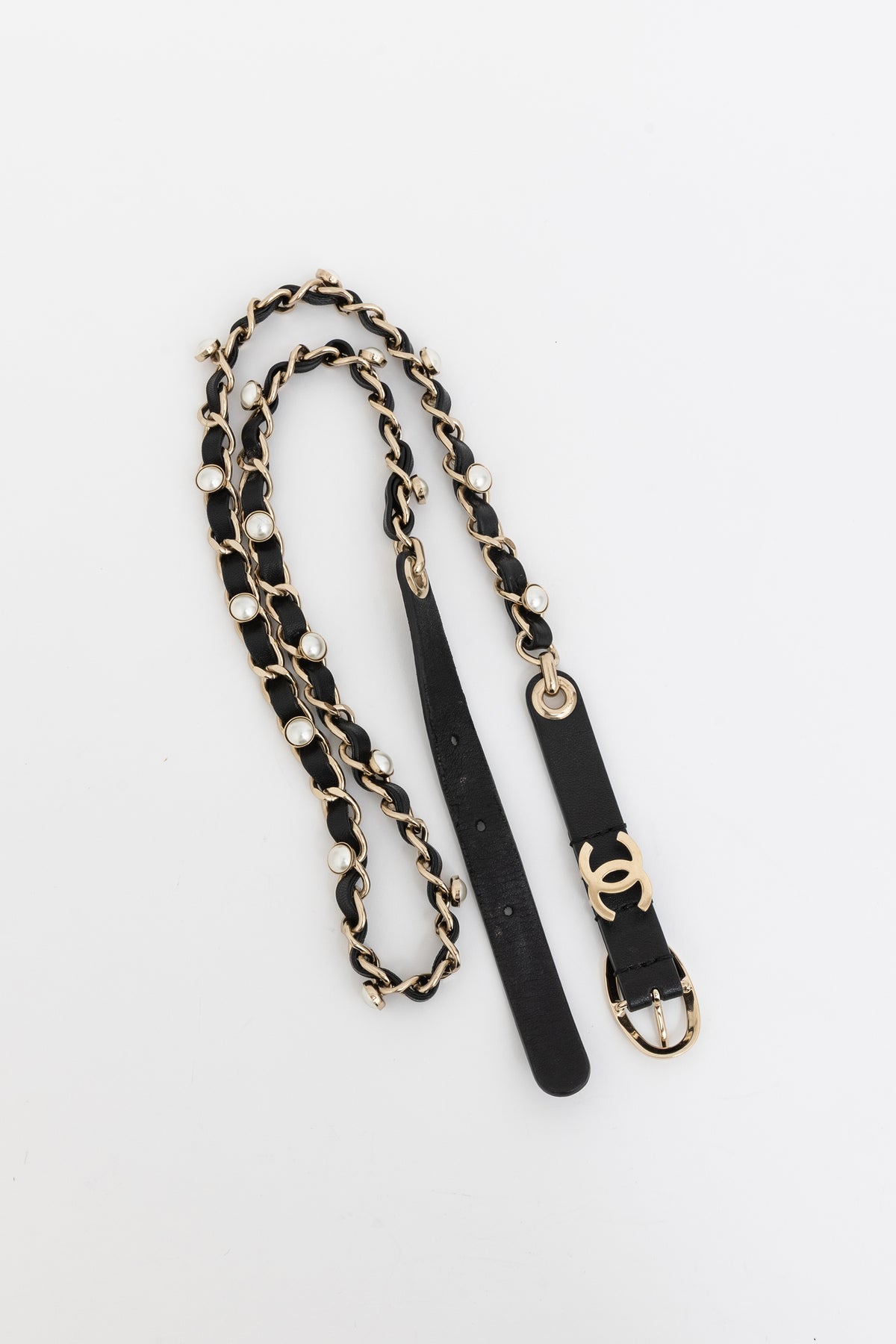 Pearl Chain Logo Belt
