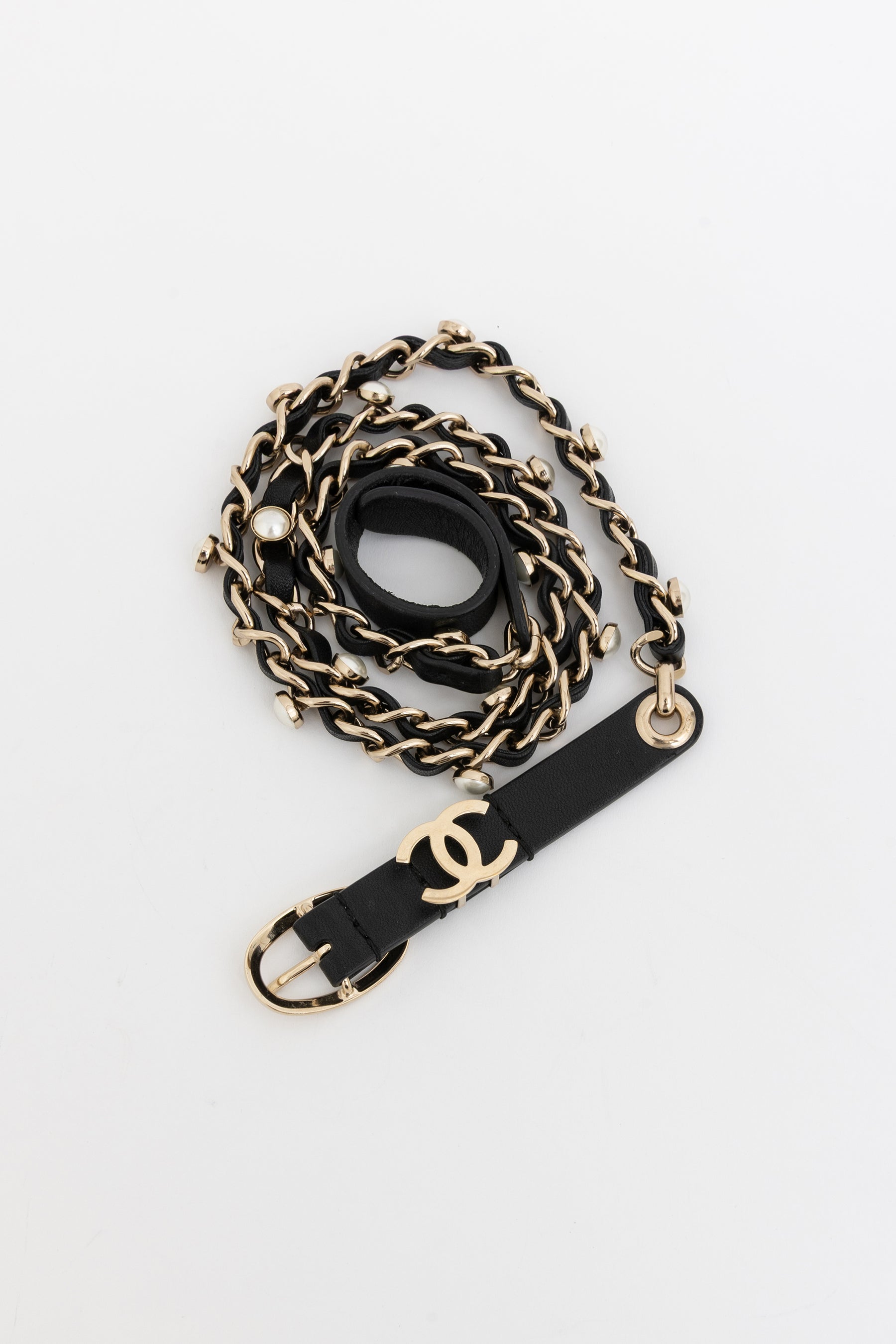 Pearl Chain Logo Belt