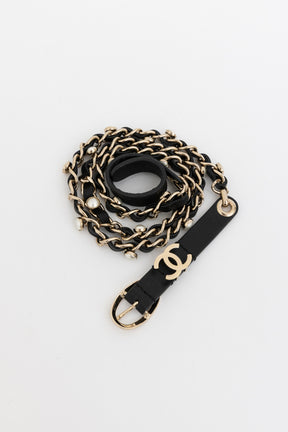 Pearl Chain Logo Belt