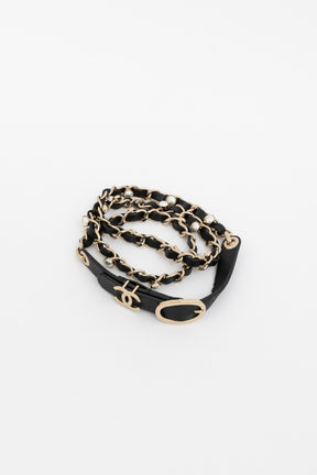 Pearl Chain Logo Belt