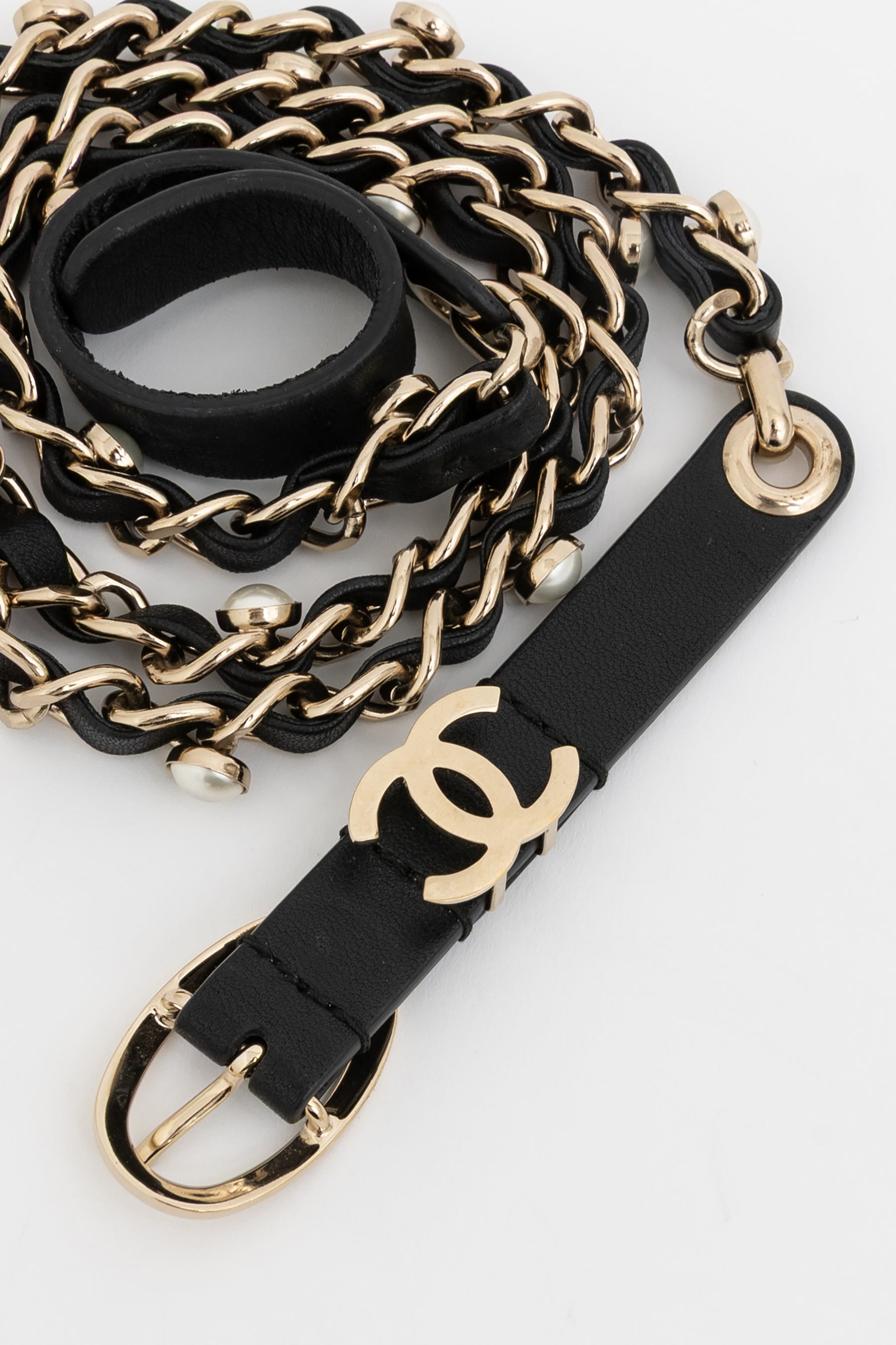 Pearl Chain Logo Belt