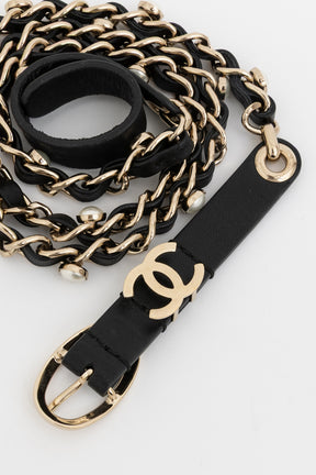 Pearl Chain Logo Belt