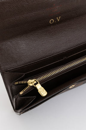 Damier Ebene Sarah Wallet