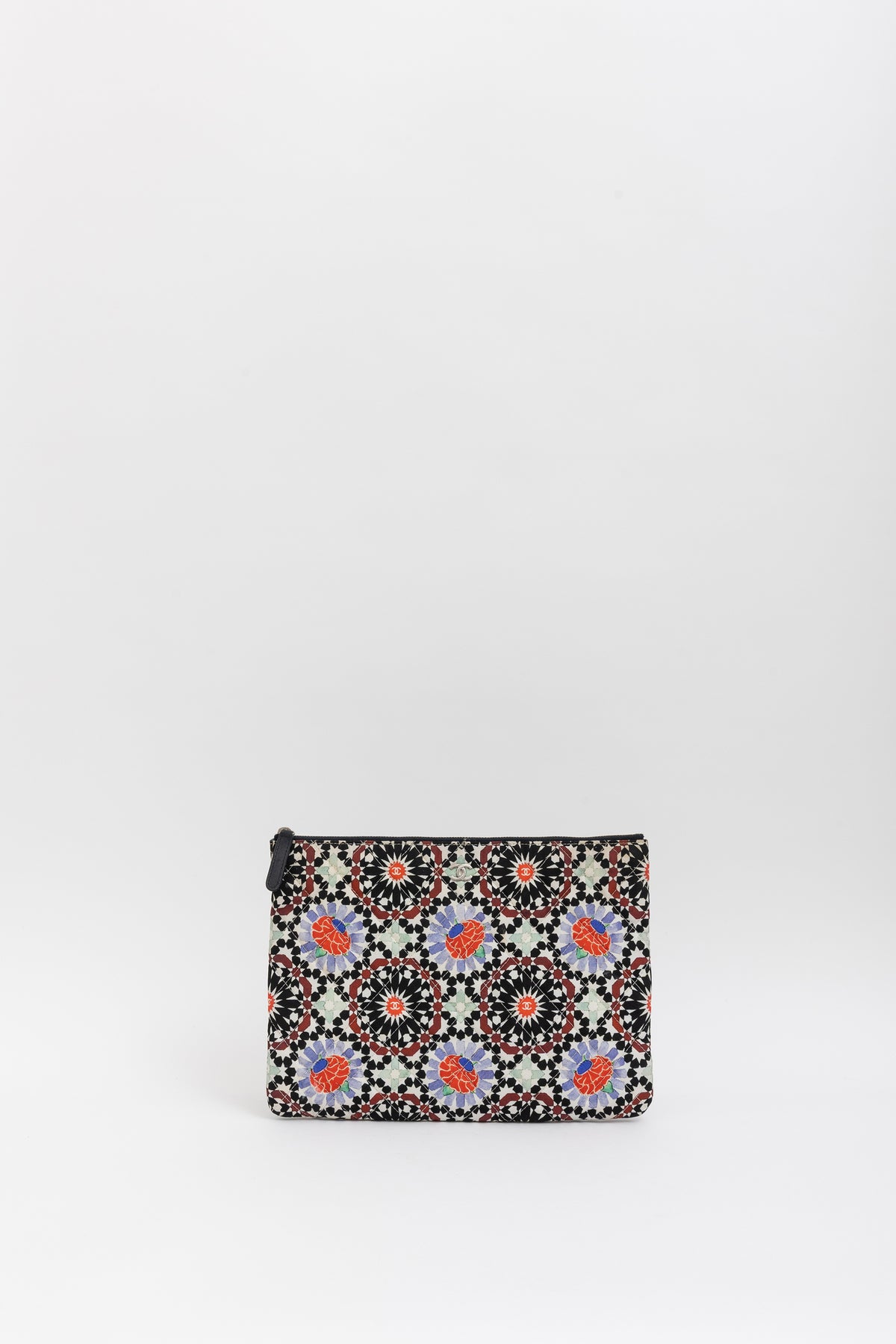 Paris Dubai Printed Canvas Pouch