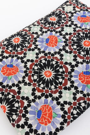 Paris Dubai Printed Canvas Pouch