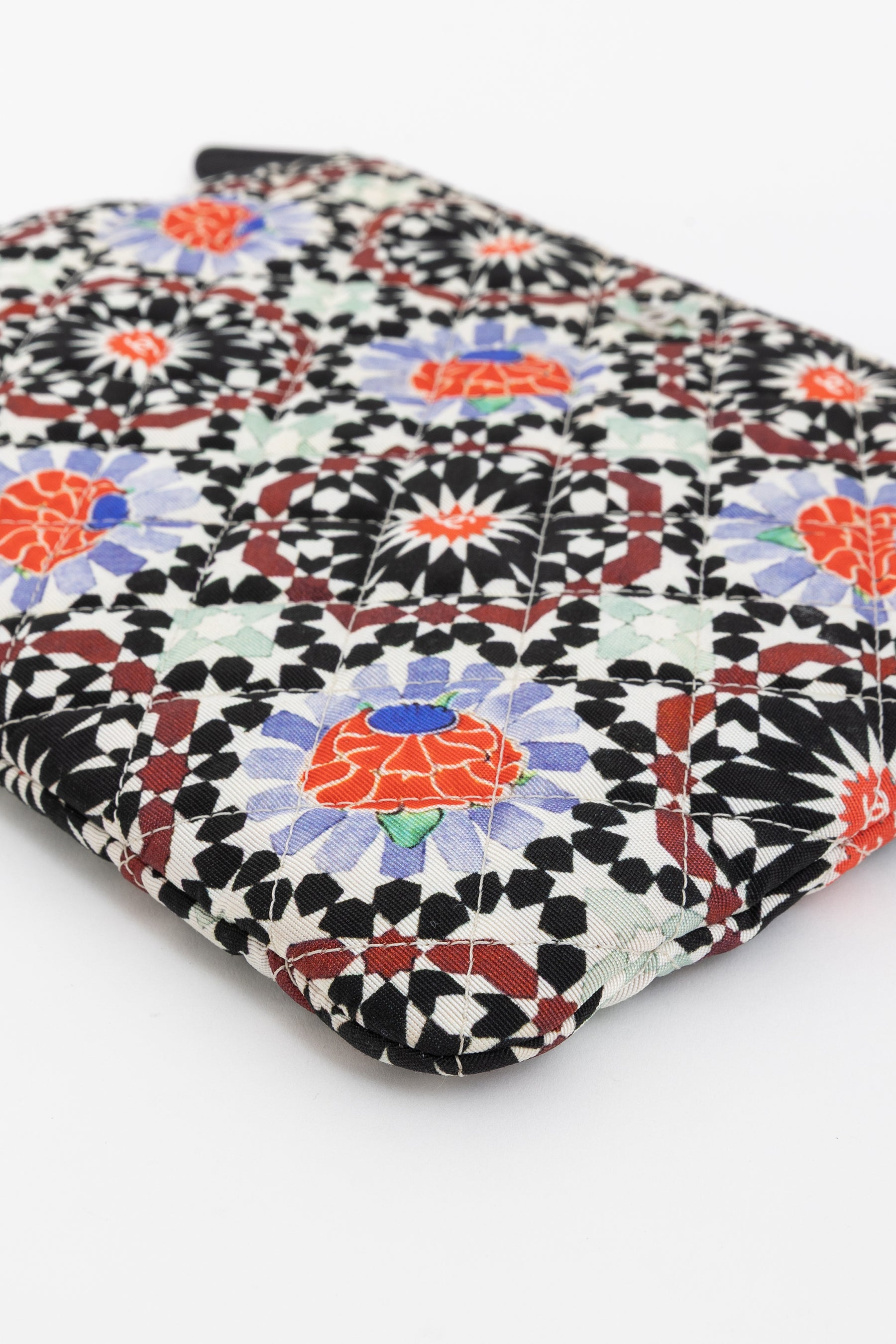 Paris Dubai Printed Canvas Pouch