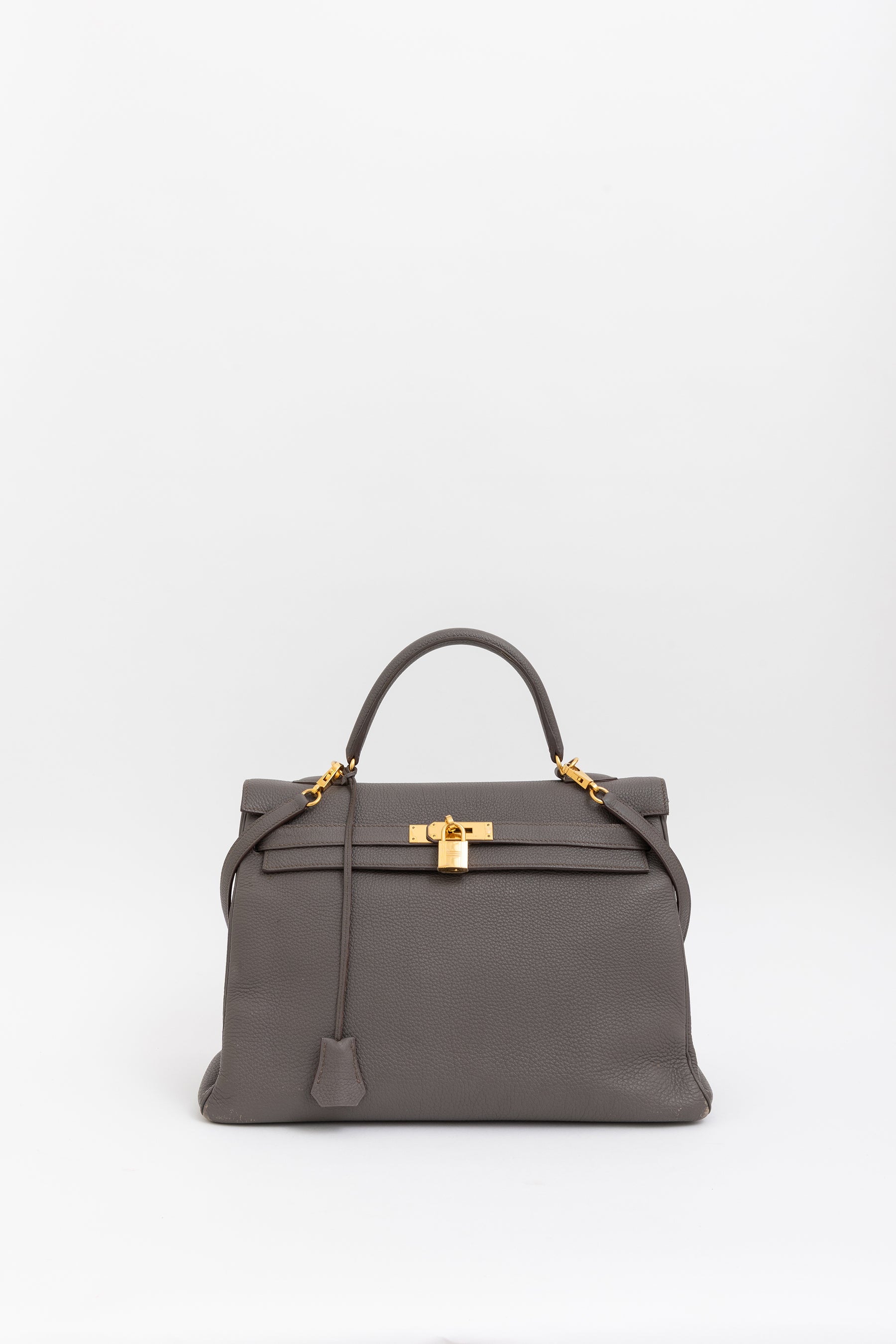 Togo Leather Kelly 35 Retourne Bag