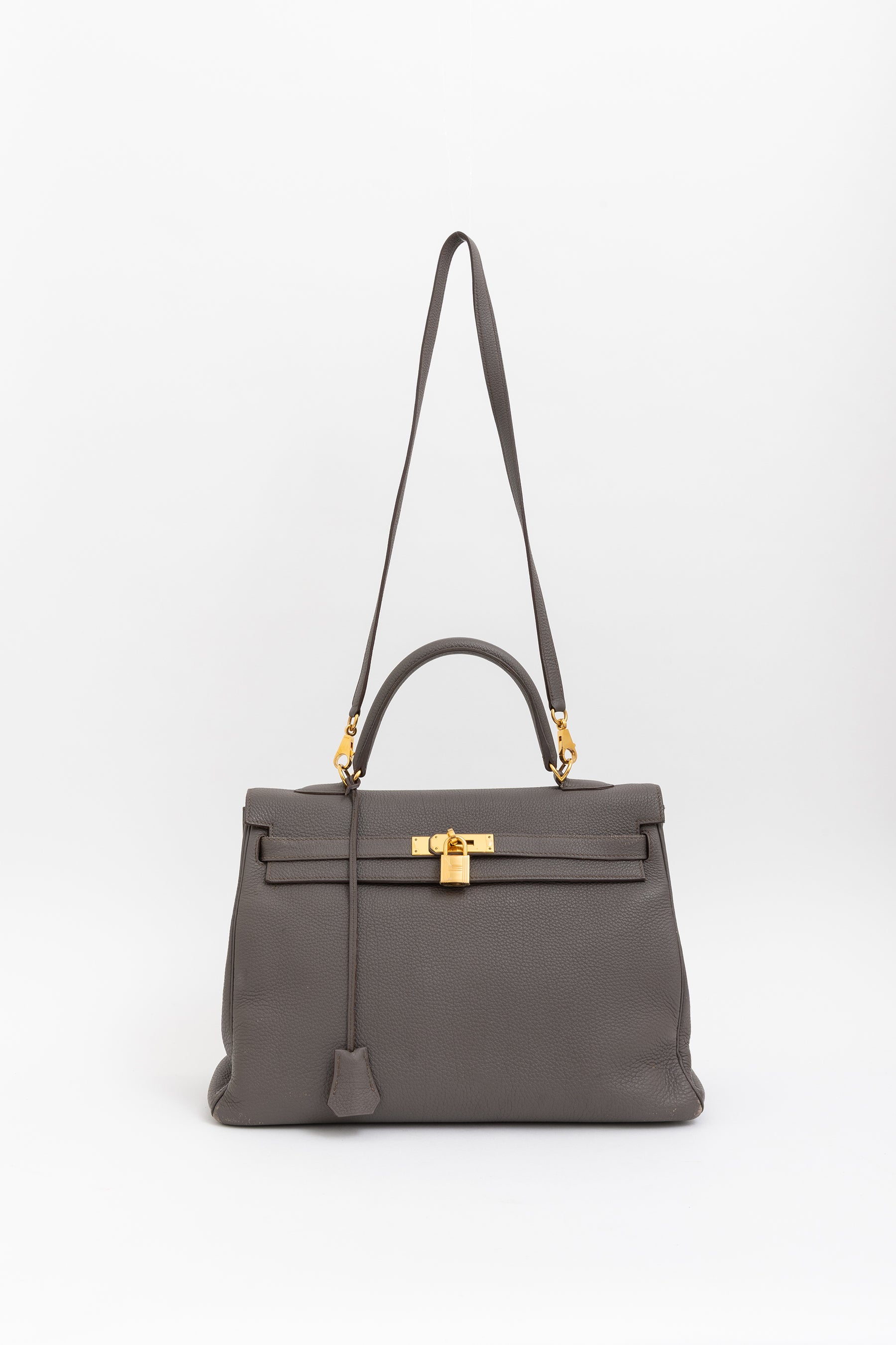 Togo Leather Kelly 35 Retourne Bag