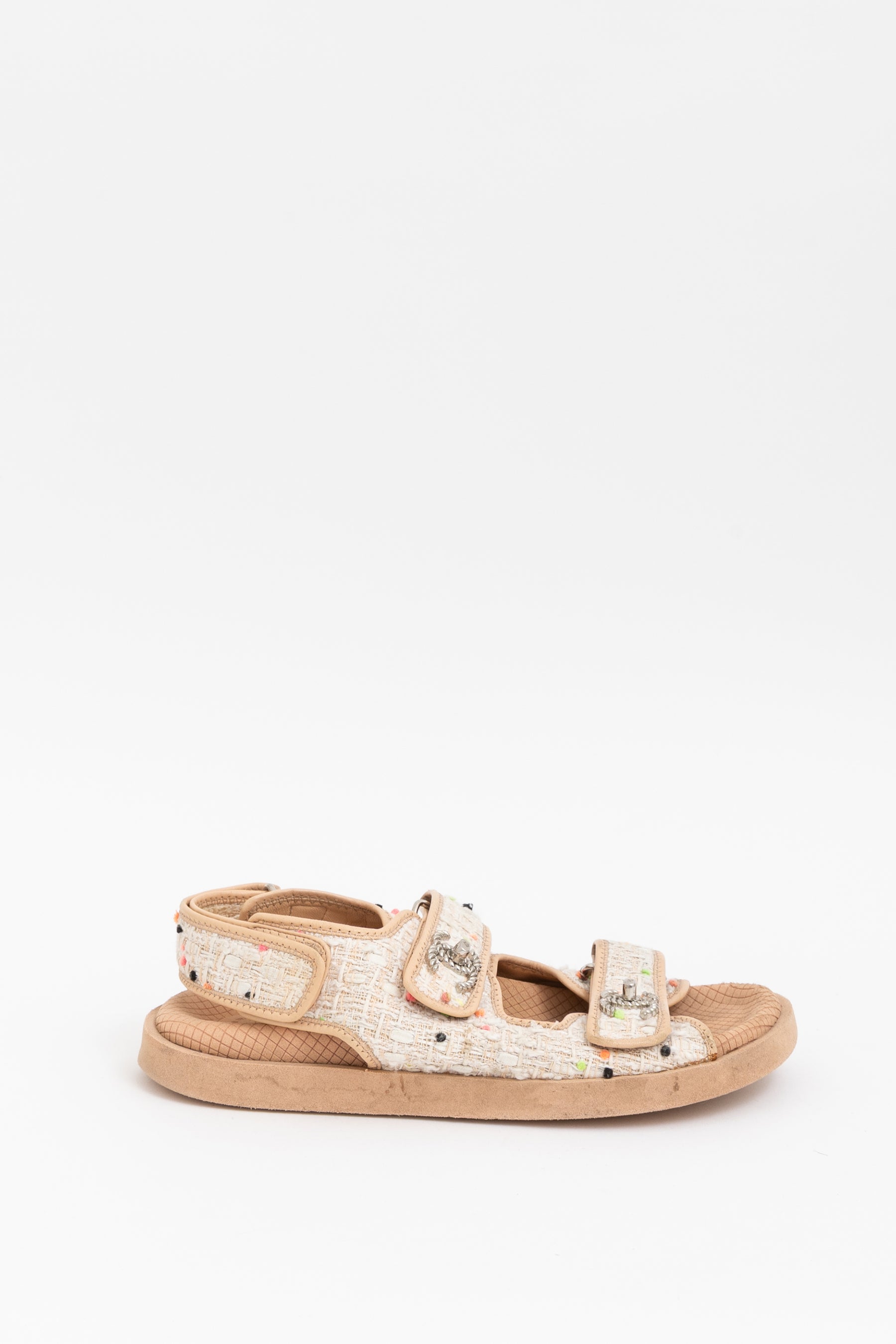 Tweed Dad Sandals