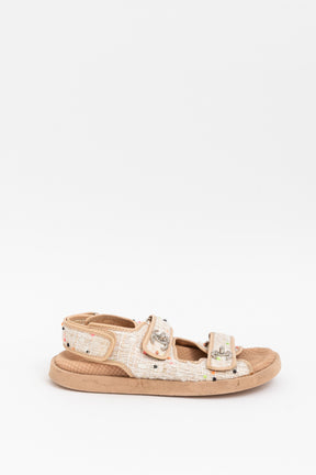 Tweed Dad Sandals