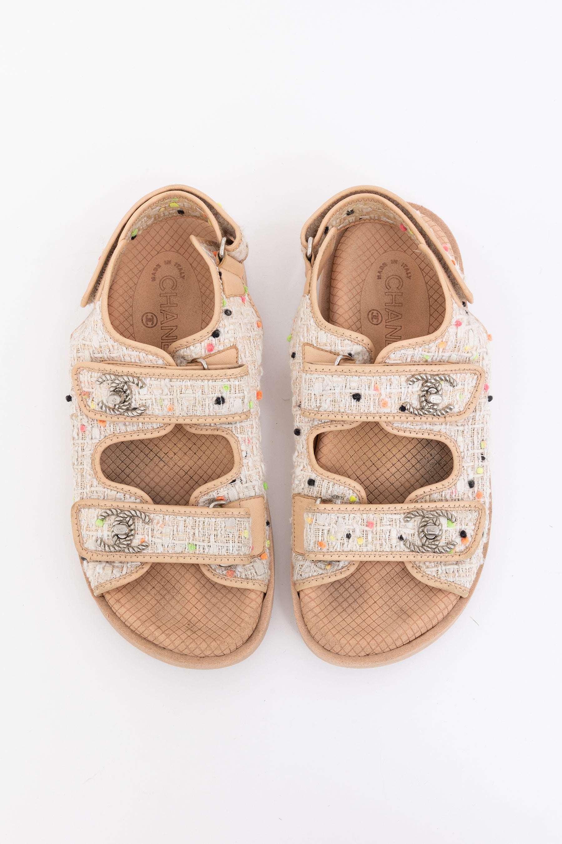 Tweed Dad Sandals