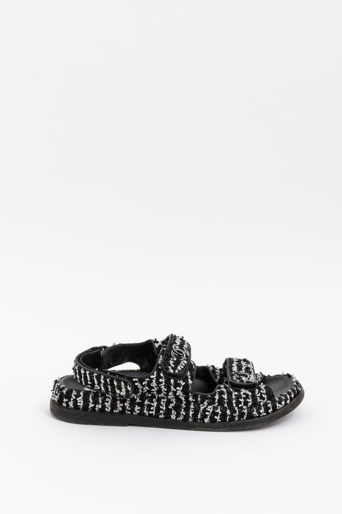 Tweed Dad Sandals