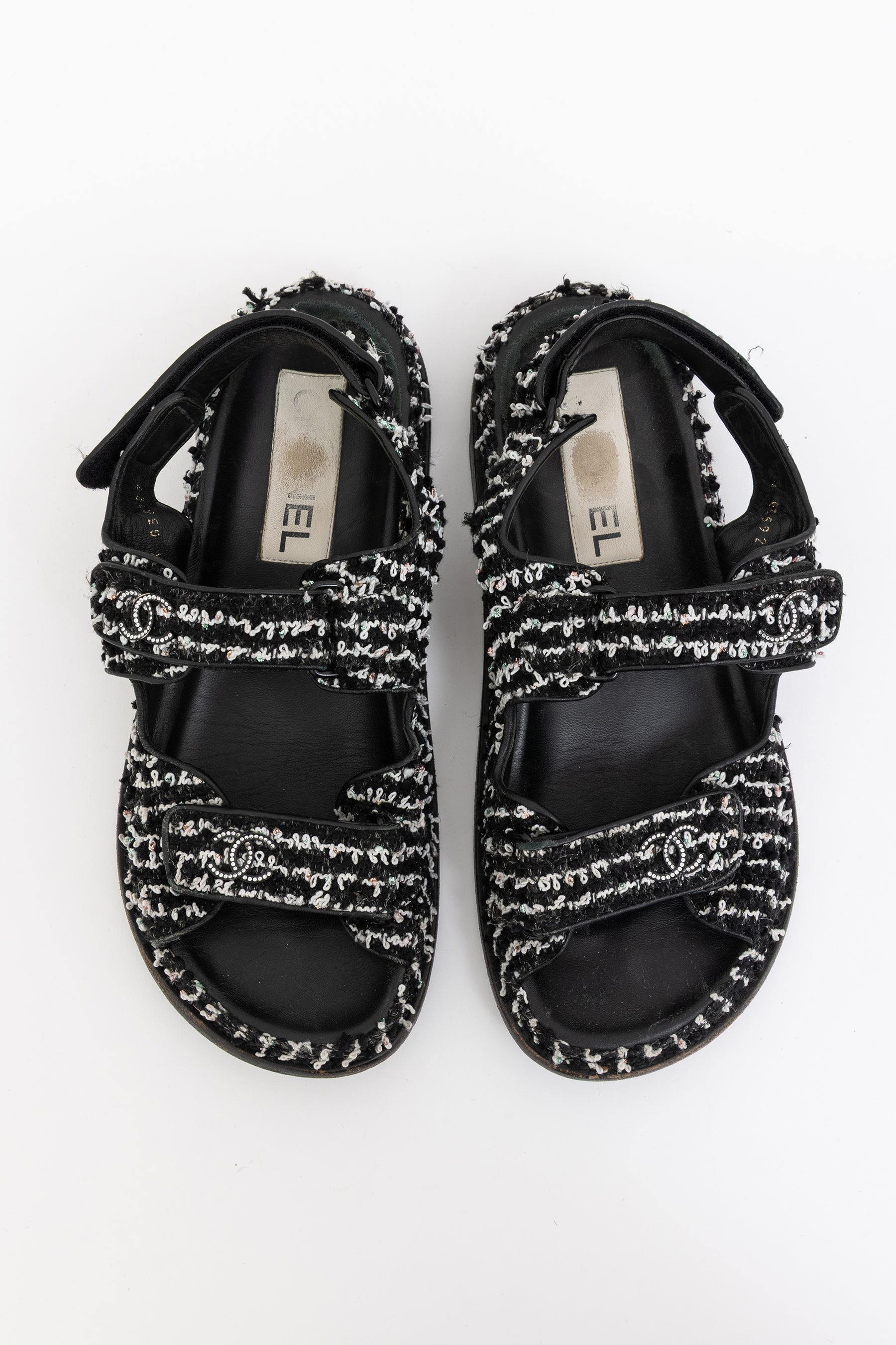 Tweed Dad Sandals