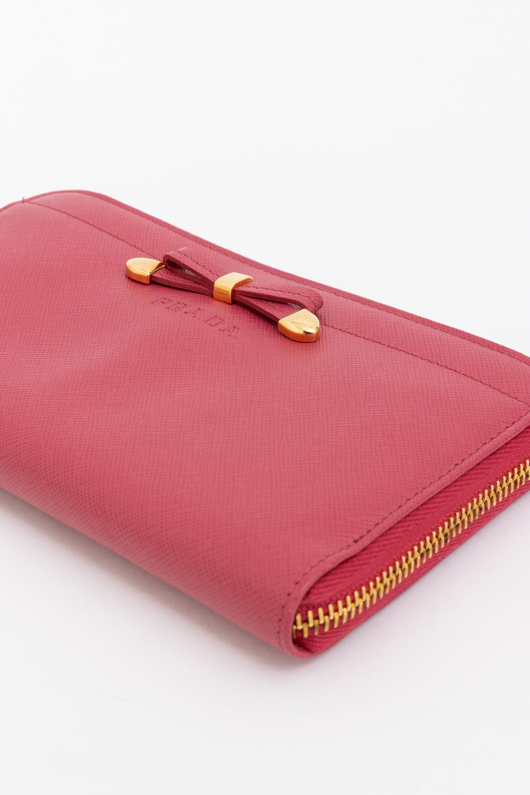 Saffiano Peonia Fiocco Bow Wallet