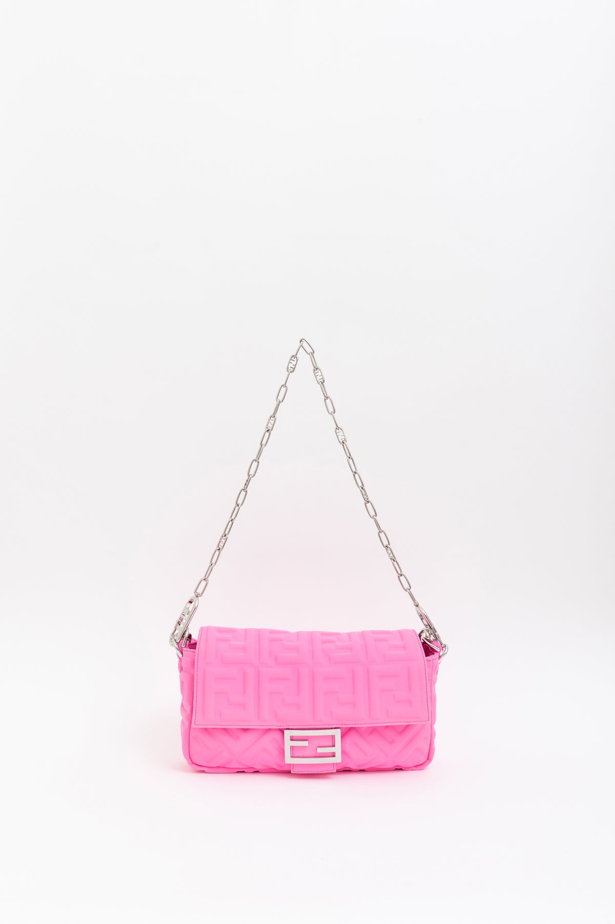 Embossed Baguette Bag