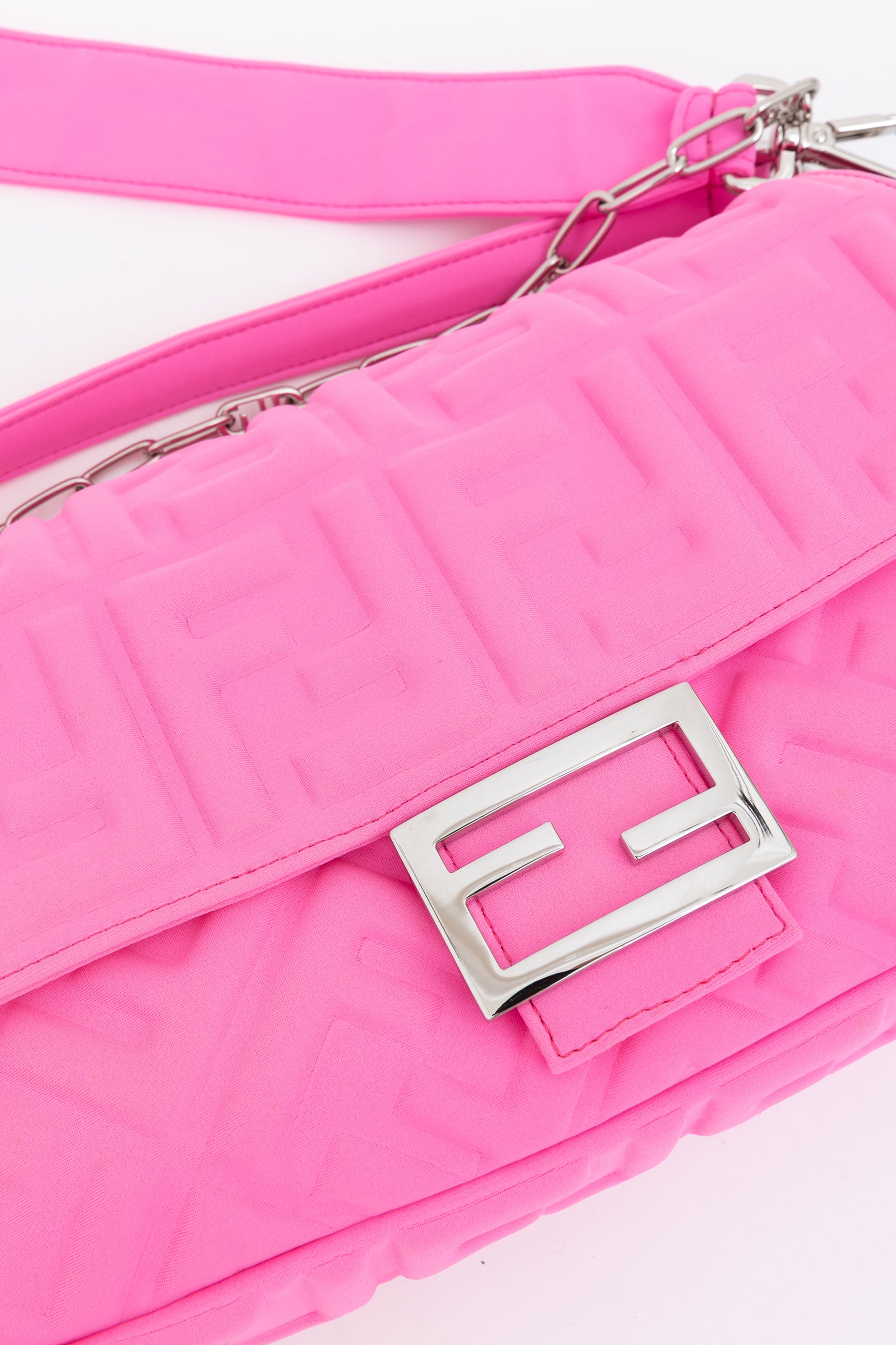 Embossed Baguette Bag