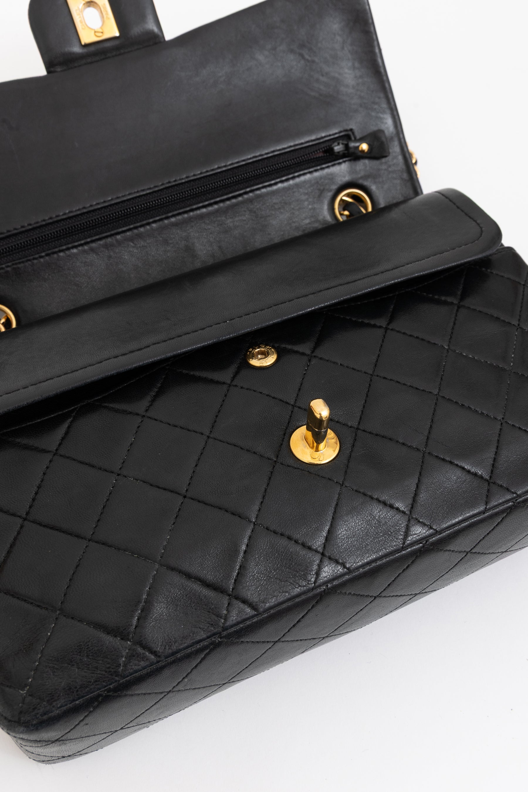 Vintage Classic Medium Double Flap Bag