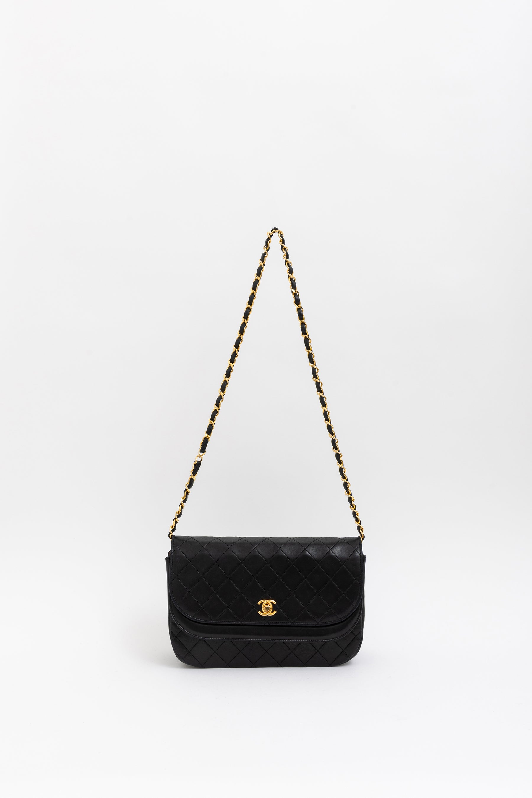 Vintage CC Double Flap Shoulder Bag